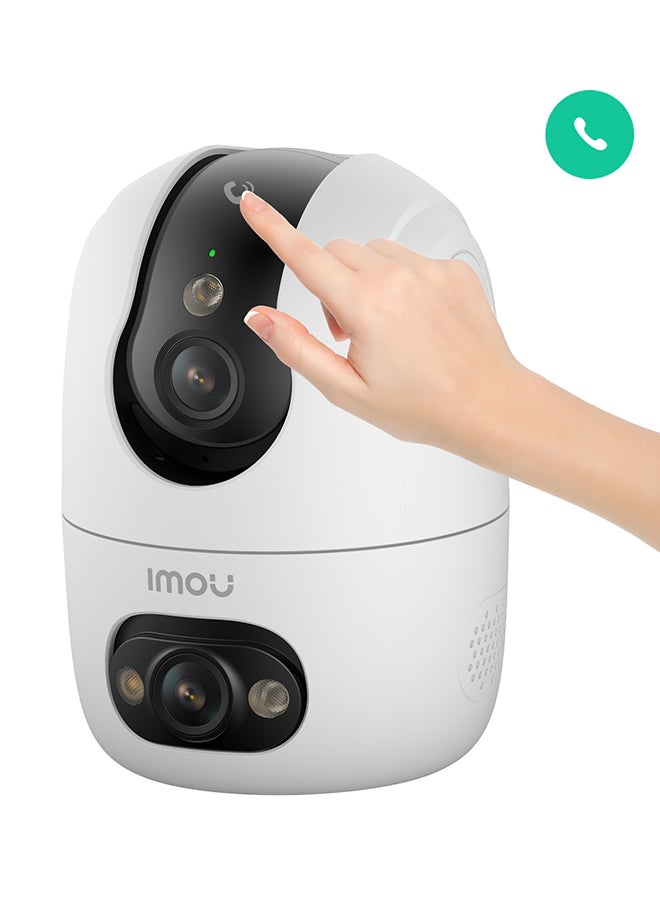 ايمو كاميرا الأمان رينجر 2C مزدوجة 10 ميجابكسل كاميرا CCTV داخلية 3K و 3K عدسة مزدوجة مكالمة بلمسة واحدة تتبع ذكي واي فاي مزدوج النطاق 6 رؤية ليلية ملونة بالكامل وضع التسجيل الدائم AIgo Play فتحة بطاقة Micro SD (حتى 512 جيجابايت) - Image 1