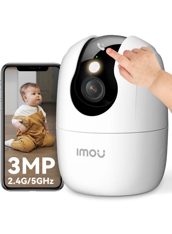 IMOU 3MP Security Camera for Home, Indoor Camera with Call Button, 2K CCTV Camera for Home, UHD Wifi Camera,Surveillance Camera with 2.4GHz& 5GHz Dual-Band(Ranger 2C Pro 3MP) - Image 1