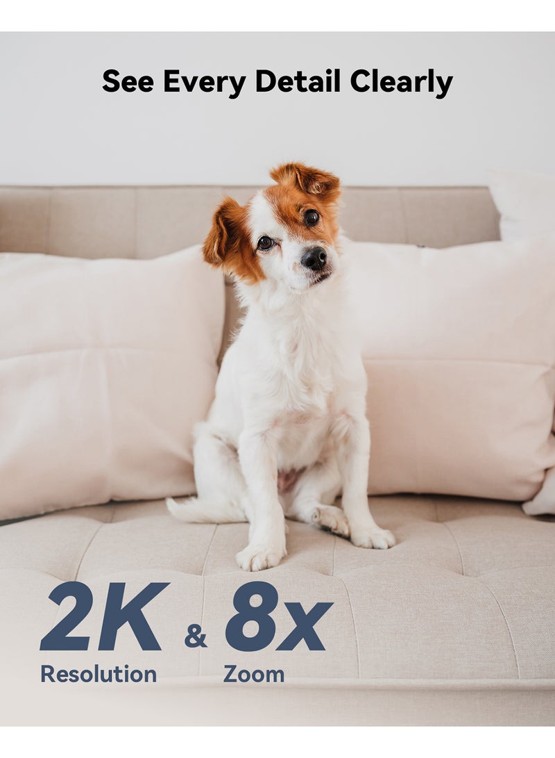 ايمو كاميرا أمان 3 ميجابكسل للمنزل، كاميرا داخلية مع زر الاتصال، كاميرا CCTV بدقة 2K للمنزل، كاميرا واي فاي UHD، كاميرا مراقبة مع نطاق مزدوج 2.4GHz و 5GHz (رانجر 2C برو 3 ميجابكسل) - Image 2