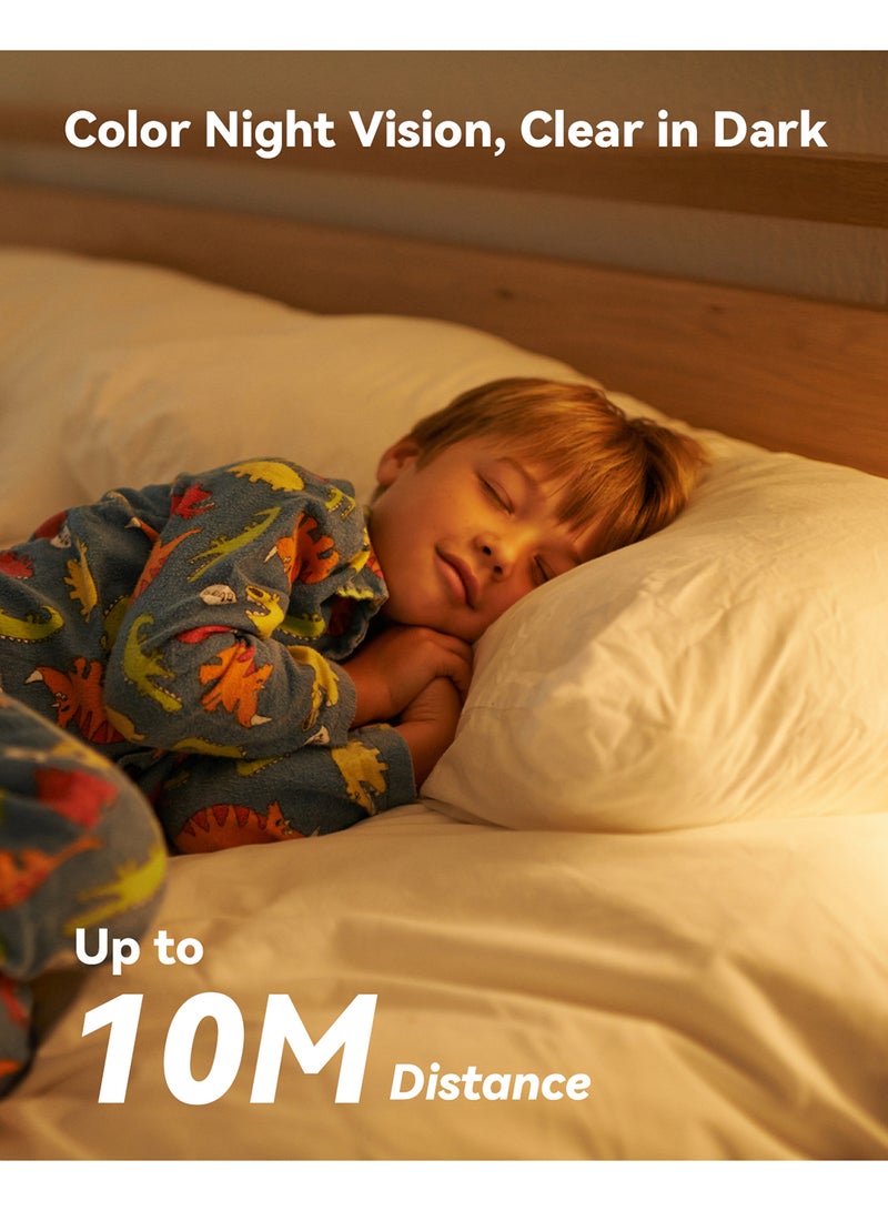 ايمو كاميرا أمان 3 ميجابكسل للمنزل، كاميرا داخلية مع زر الاتصال، كاميرا CCTV بدقة 2K للمنزل، كاميرا واي فاي UHD، كاميرا مراقبة مع نطاق مزدوج 2.4GHz و 5GHz (رانجر 2C برو 3 ميجابكسل) - Image 4