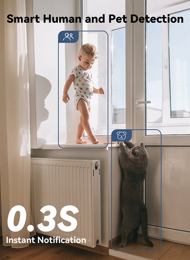 ايمو 5MP Indoor Camera with Call Button, 3K Security Camera for Home, Ultra-Clear Wifi Camera, CCTV Camera for Home,Surveillance Camera with 2.4GHz& 5GHz Dual-Band(Ranger 2C Pro 5MP) - Image 5