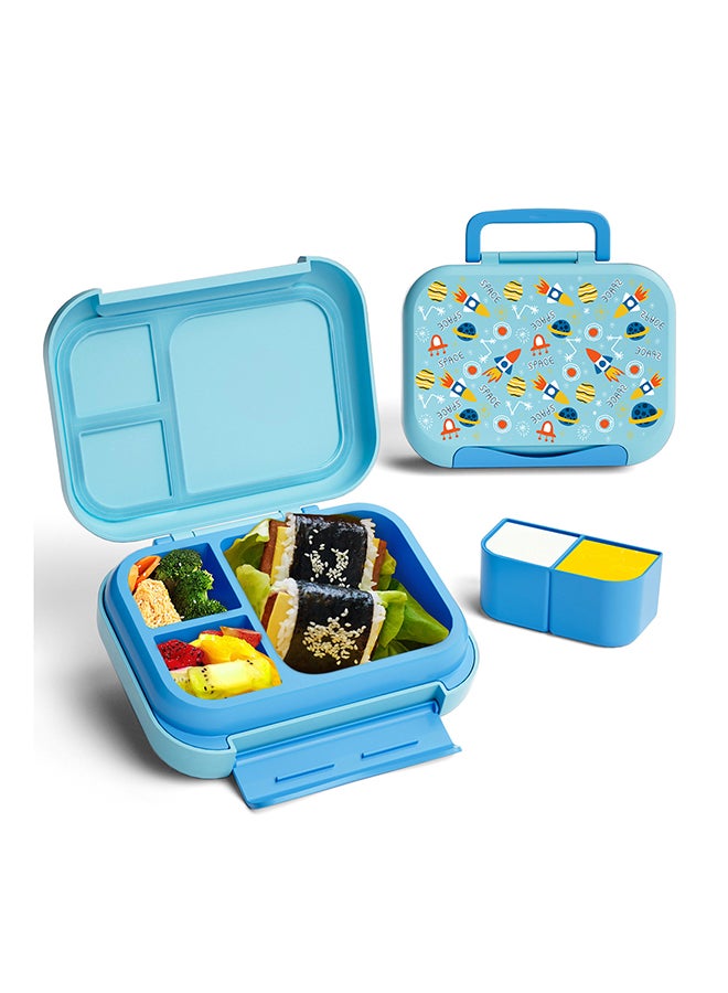 Moon Bentoza Kids Lunch Box –  Leak-Proof Compartments,Microwave Safe,for Toddlers Ages 3–6 -Rocket - Image 2