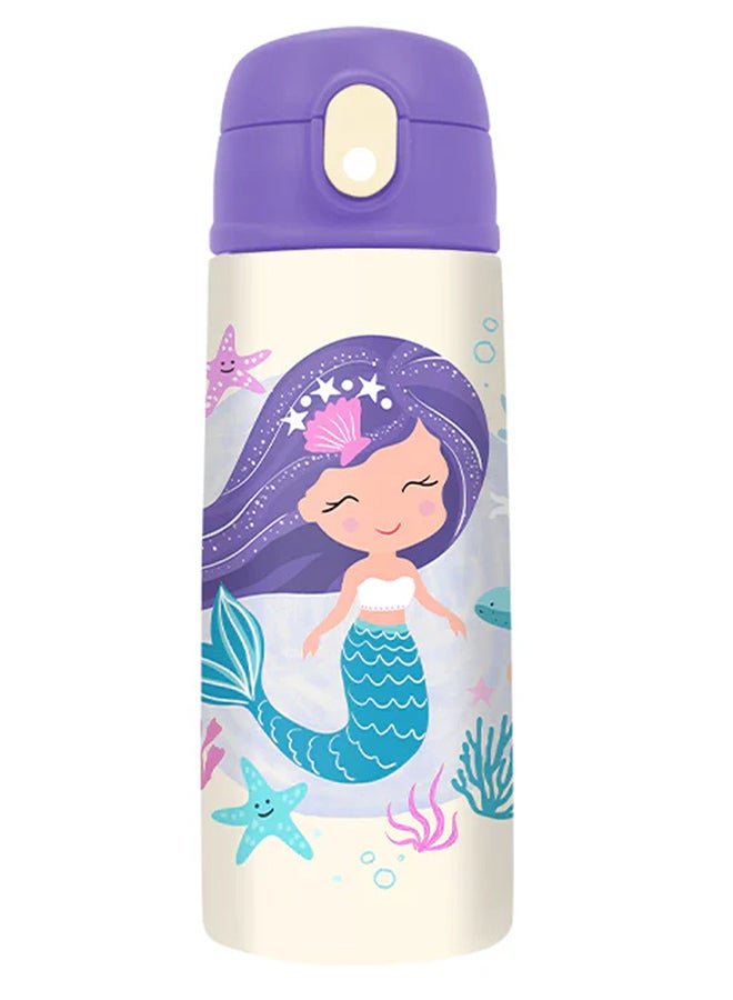 Moon Kids Insulated Water Bottle – BPA Free,Leak Proof Sipper for Toddlers – Eco-Friendly – Stays Cold or Warm for Hours -Mermaid - Image 1