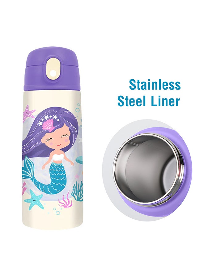 Moon Kids Insulated Water Bottle – BPA Free,Leak Proof Sipper for Toddlers – Eco-Friendly – Stays Cold or Warm for Hours -Mermaid - Image 3