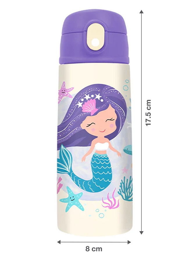 Moon Kids Insulated Water Bottle – BPA Free,Leak Proof Sipper for Toddlers – Eco-Friendly – Stays Cold or Warm for Hours -Mermaid - Image 2