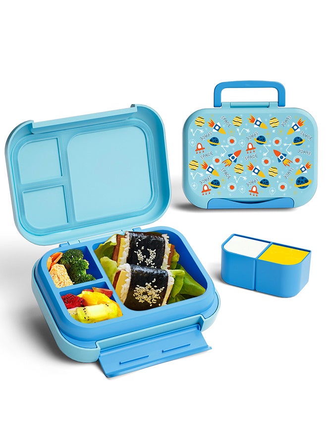 Moon Marmita Kids Lunch Box Set with Insulated Bottle & Bag – Leakproof, BPA-Free, Microwave & Dishwasher Safe – Rocket - Image 2