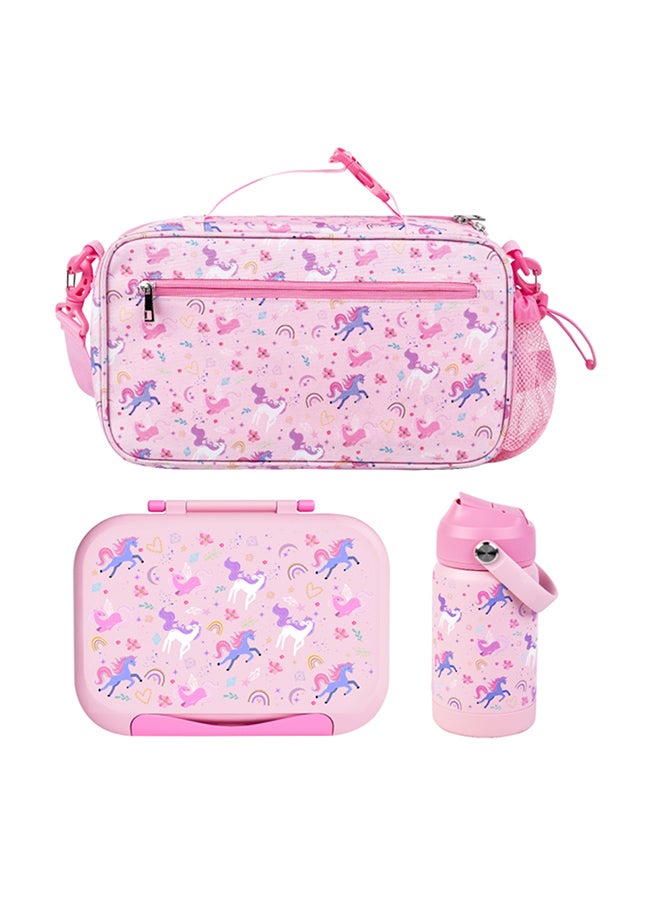 Moon Marmita Kids Lunch Box Set with Insulated Bottle & Bag – Leakproof, BPA-Free, Microwave & Dishwasher Safe -Unicorn - Image 1