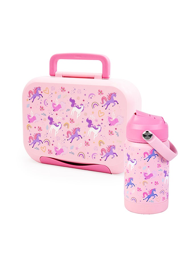 Moon Marmita Kids Lunch Box Set with Insulated Bottle & Bag – Leakproof, BPA-Free, Microwave & Dishwasher Safe -Unicorn - Image 3