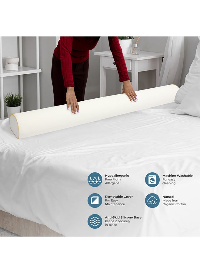 مون Organic Toddler Half Moon Bed Bumper –  Pack of 1 – White - Image 5