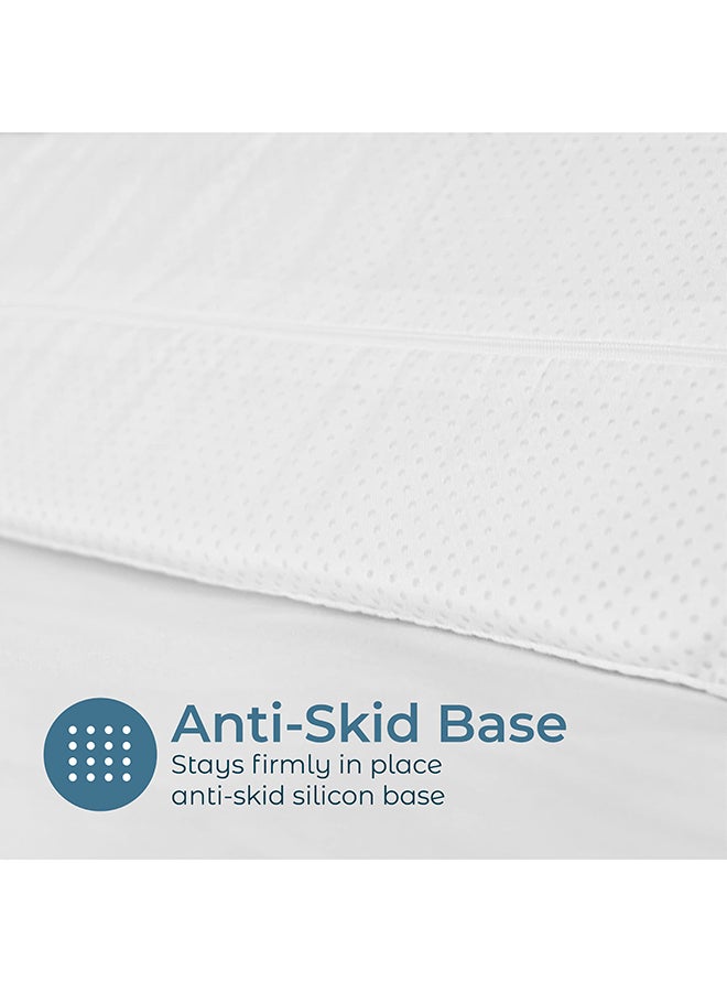 مون Organic Toddler Half Moon Bed Bumper –  Pack of 1 – White - Image 4