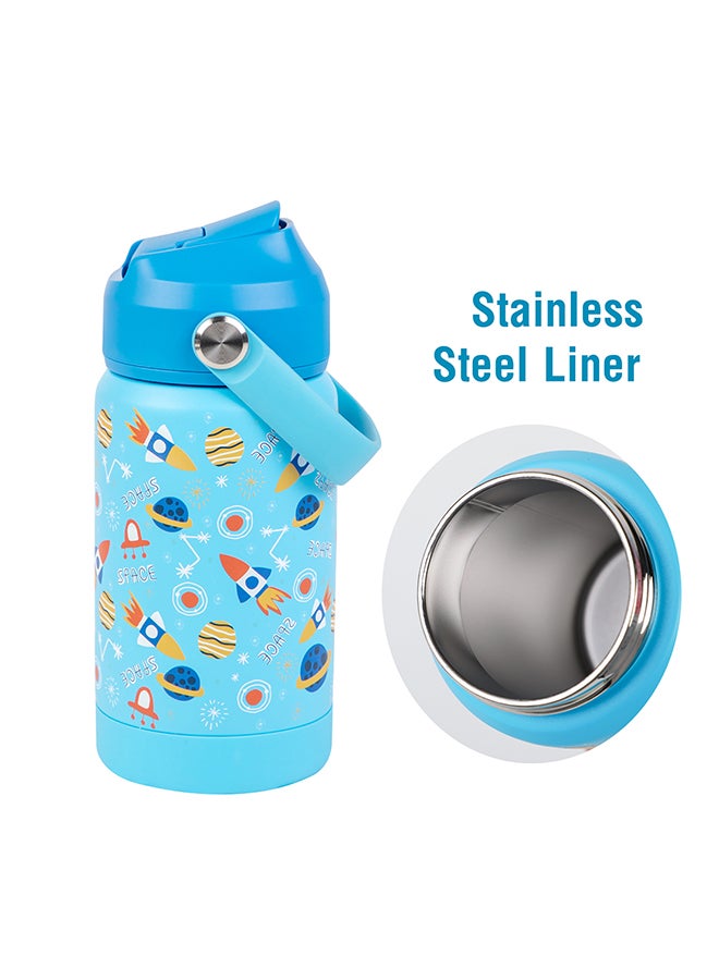 Moon Kids Insulated Water Bottle – BPA Free,Leak Proof Sipper for Toddlers – Eco-Friendly – Stays Cold or Warm for Hours - Space Adventure - Image 3
