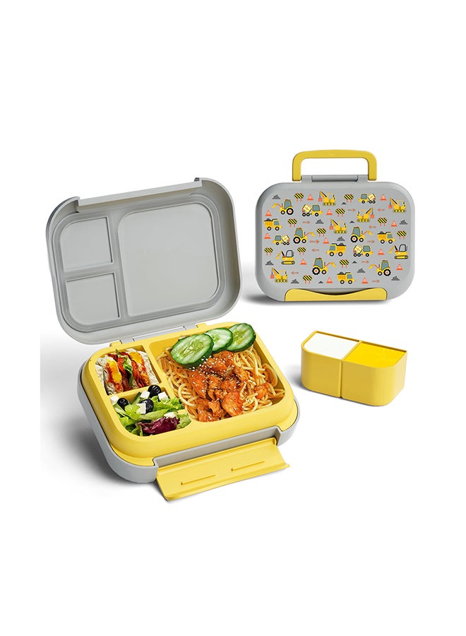 Moon Marmita Kids Lunch Box Set with Insulated Bottle & Bag – Leakproof, BPA-Free, Microwave & Dishwasher Safe -Vehicle - Image 2