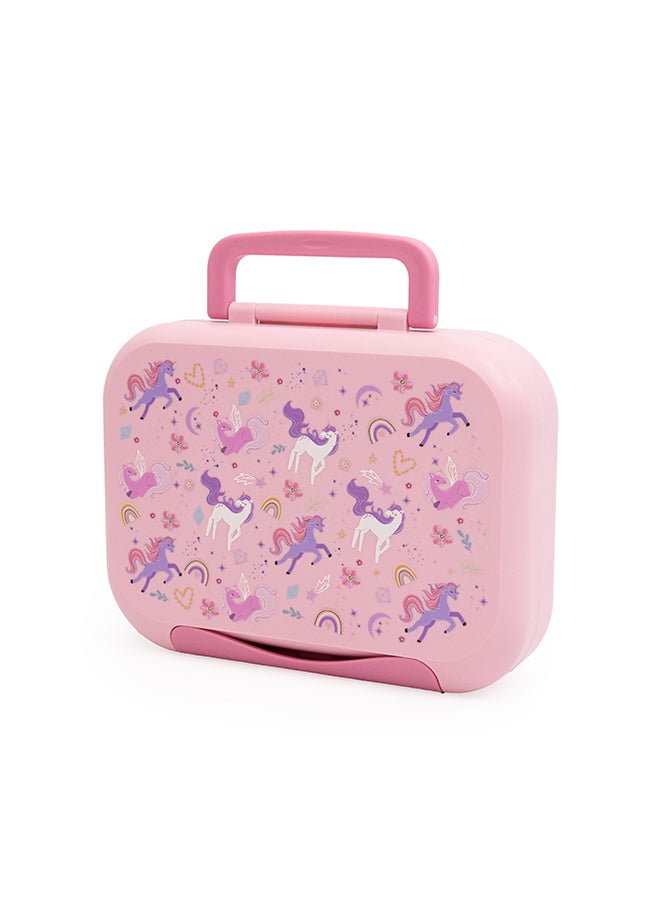 مون Bentoza Kids Lunch Box –  Leak-Proof Compartments,Microwave Safe,for Toddlers Ages 3–6 -Unicorn - Image 1