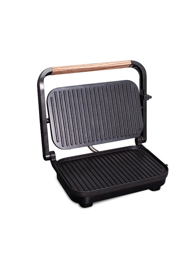 كليكون Contact Grill Toaster 1200W | Panini Press with Non-Stick Plates, Vertical Storage, Cool Touch Handle & Indicator Lights – Black 1200 W CK2473 BLACK - Image 5