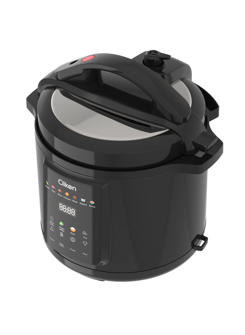 كليكون 8L All-in-One Electric Pressure Cooker | 1200W Multi-Functional Cooker with 13 Preset Modes, Digital Panel & 304 Stainless Steel Inner Pot 8 L 1200 W CK2723 black - Image 4
