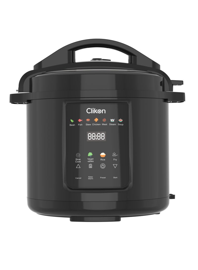 كليكون 8L All-in-One Electric Pressure Cooker | 1200W Multi-Functional Cooker with 13 Preset Modes, Digital Panel & 304 Stainless Steel Inner Pot 8 L 1200 W CK2723 black - Image 2