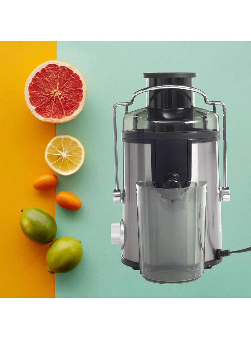 كليكون Juice Extractor with Automatic Overheat Protection, Anti Drip Function, 2 Speed Function, Shockproof Body, 600 Watts, 2 Years Warranty, Silver and Black - CK2662 1.5 L 600 W CK2662 Black and Silver  - Image 3