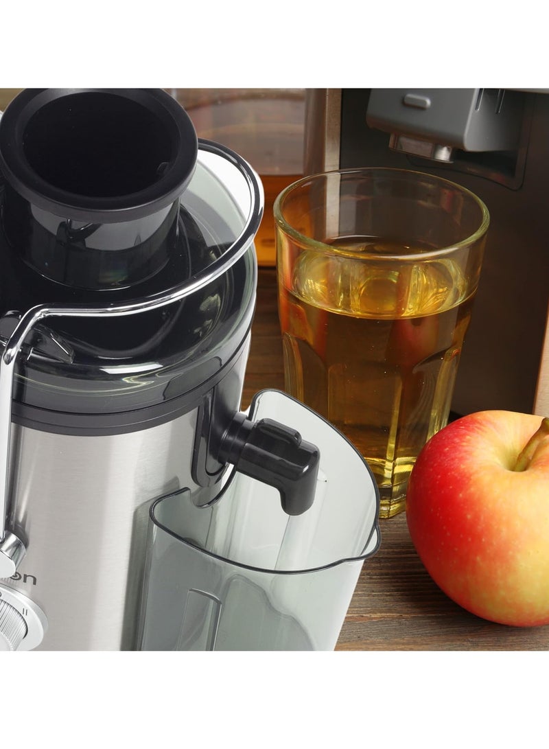 كليكون Juice Extractor with Automatic Overheat Protection, Anti Drip Function, 2 Speed Function, Shockproof Body, 600 Watts, 2 Years Warranty, Silver and Black - CK2662 1.5 L 600 W CK2662 Black and Silver  - Image 4