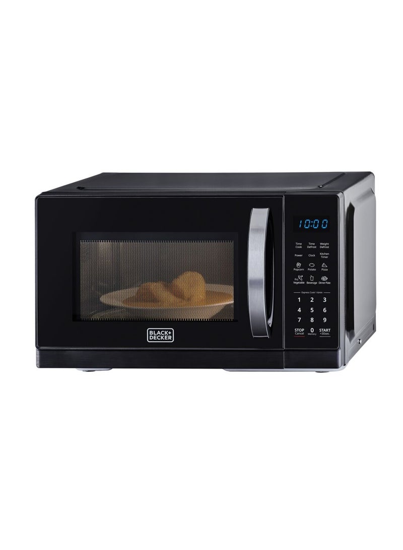 BLACK+DECKER 25L Digital Microwave Oven with LED Display, 6 Auto Programs, 11 Power Levels, Child Lock, and Memory Function, 2 Years Warranty 25 L 900 W MZ2500P-B5 Black - Image 1