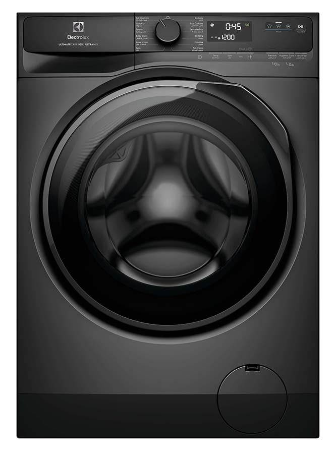 Electrolux 8KG Eco Inverter High Efficiency Motor Front Load Washing Machine, 1200 RPM & 5 Star, 13 Programs, FULL LOAD 45Minutes WASH, EWF8023P5SC + Free 6-Month Supply of Ecover Laundry Detergent EWF8023P5SC Dark Silver - Image 1