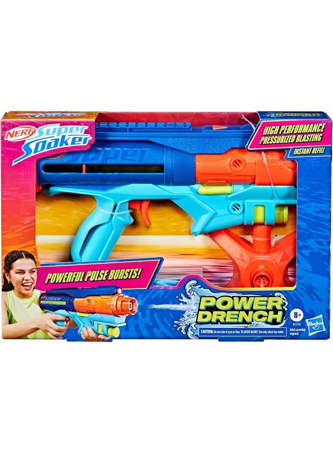 NERF Super Soaker Power Drench Water Blaster - Image 1