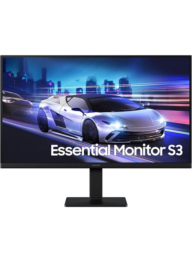Samsung 27-inch Essential Monitor S32GF FHD (1,920 x 1,080) 120Hz Refresh Rate 5Ms for Gaming and Office Use - Black - Image 1