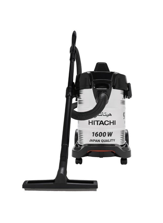 هيتاشي Hitachi Wet & Dry DVC 25 L 1600 W CV-975PWBKGSA WHITE/BLACK - Image 3