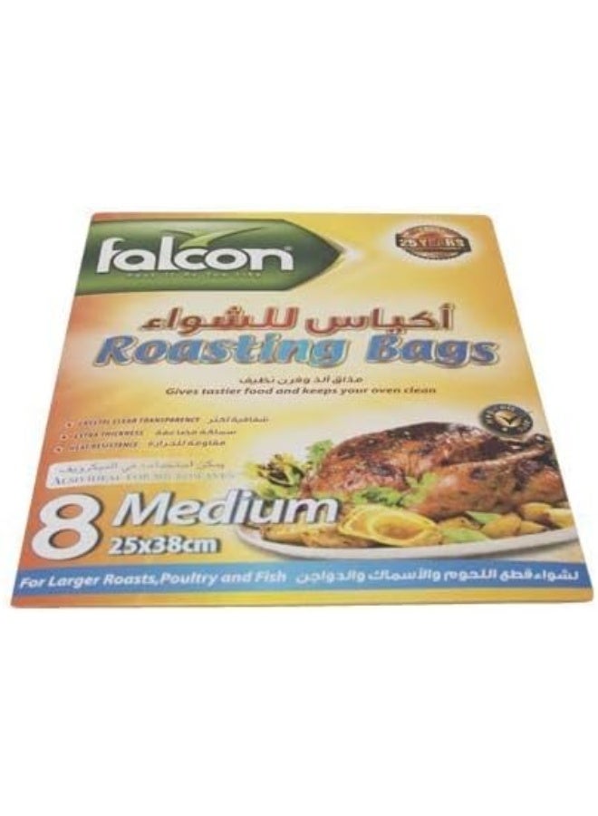 فالكون Falcon Pack Roasting Bags Medium (25 X 38 cm) - 8 Pieces Clear - Image 3