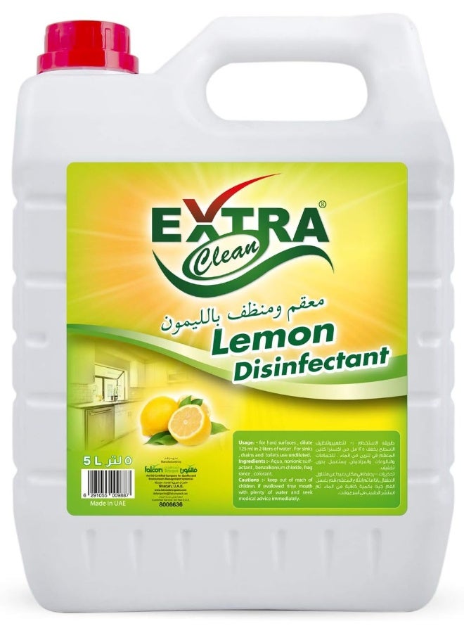 Falcon Extra Clean Disinfectant lemon, 5 liters Lemon - Image 1