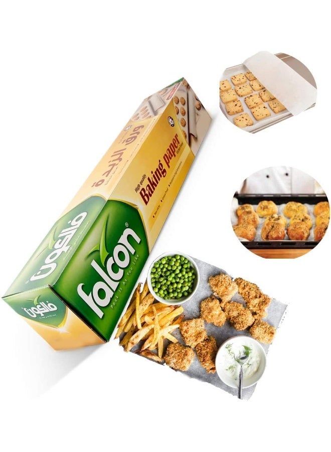 فالكون Baking Paper Roll (75m X 45cm) Brown / White - Image 2