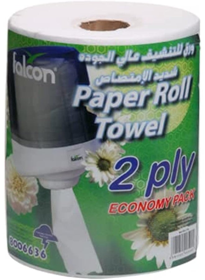 Falcon Pack M Tork 2 Ply Paper Roll Towel 1.1 kg, White White