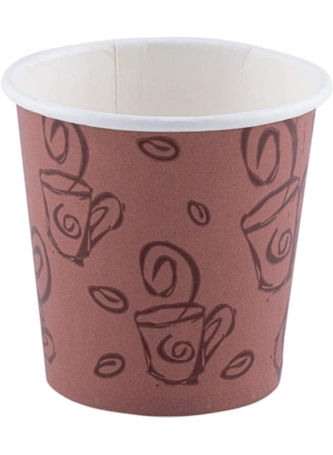 Falcon Paper Cups 4 Oz- 50pcs Brown - Image 2
