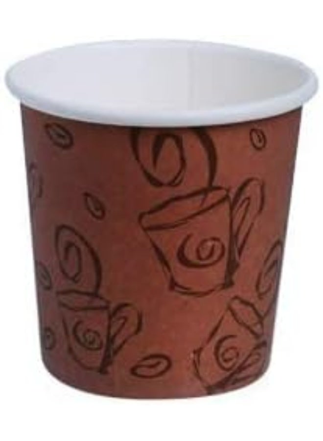 Falcon Paper Cups 4 Oz- 50pcs Brown - Image 3