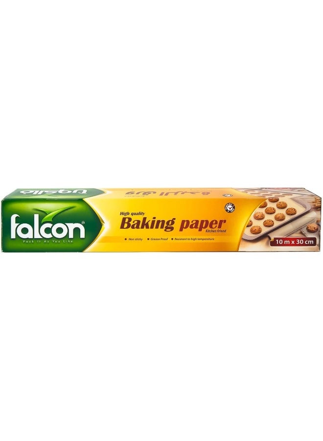Falcon Baking Paper Size 10m x 30cm 1pc White - Image 1