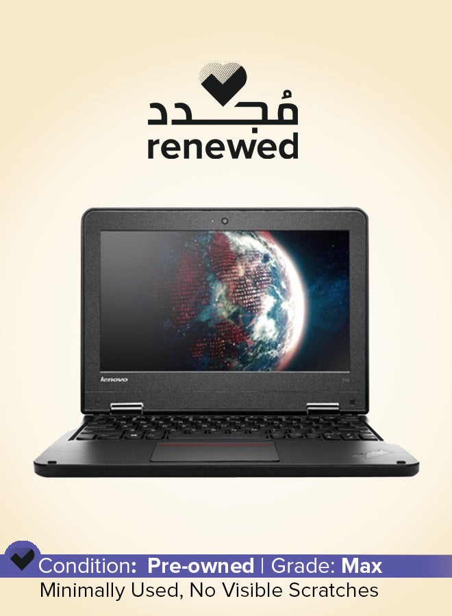 Lenovo Renewed - Thinkpad 11e Laptop With 11.6-Inch HD Display, Core M3 Processor/8th Gen/Dual Core/8GB RAM/128GB SSD/‎‎Intel HD Graphics/Windows 10 English Black - Image 1