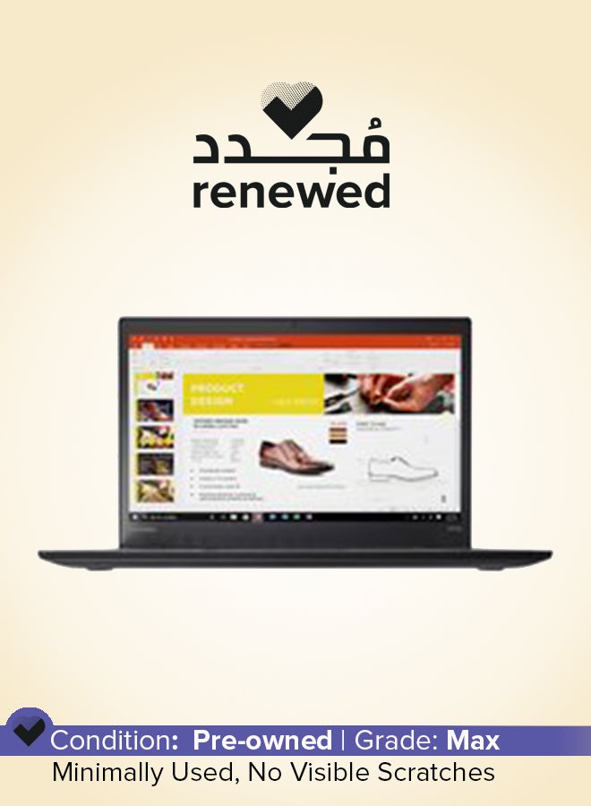 Lenovo Renewed - Thinkpad T470s Laptop With 14-Inch Full HD Display, Core i7 Processor/6th Gen/Dual Core/8GB RAM/256GB SSD/‎‎Intel HD Graphics/Windows 10 English Black - Image 1
