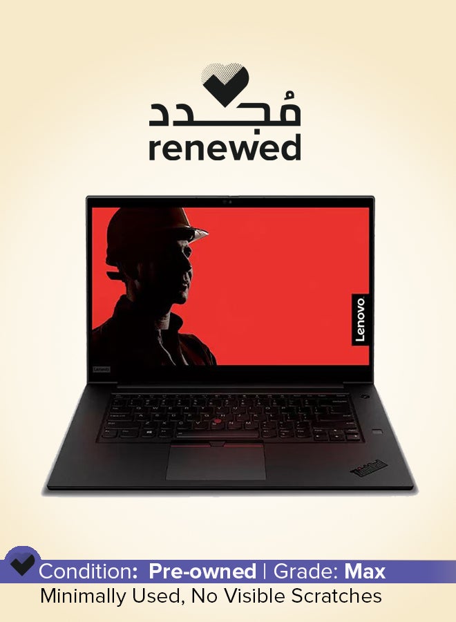 Lenovo Renewed - Thinkpad P1 Gen 2 Laptop With 15.6-Inch Full HD Display, Core i7 Processor/9th Gen/Dual Core/16GB RAM/512GB SSD/‎‎Intel HD Graphics/Windows 10 English Black - Image 1