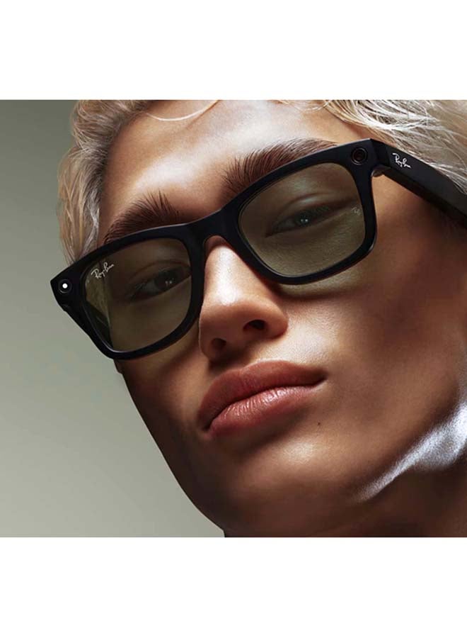 راي بان نظارات شمسية ميتا وايفيرر بتصميم جسر عالي ومربعة الشكل - Image 5