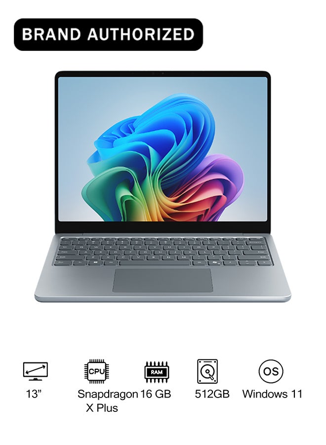 Microsoft Surface Pro Copilot+ Laptop  With 13 Inch LCD Touchscreen Display,Snapdragon X Plus Processor/16GB RAM DDR5/512GB SSD/Qualcomm Adreno Graphics/Windows 11 Home/ English/Arabic Ocean - Image 1
