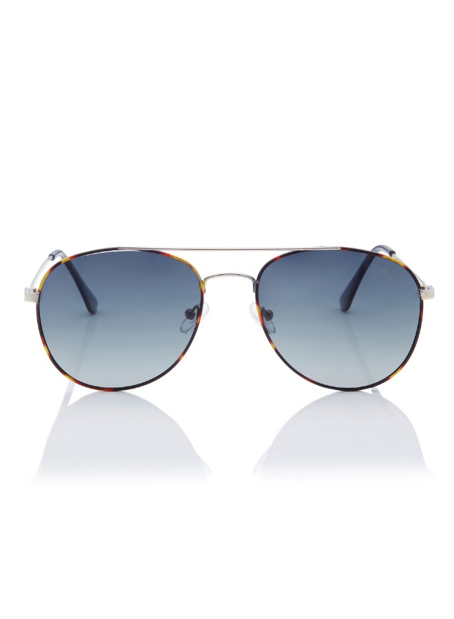 لي كوبر Polarized Sunglasses Silver Frame Gradient G15 Mirror Lens 56mm  - LC1205C01 - Image 1