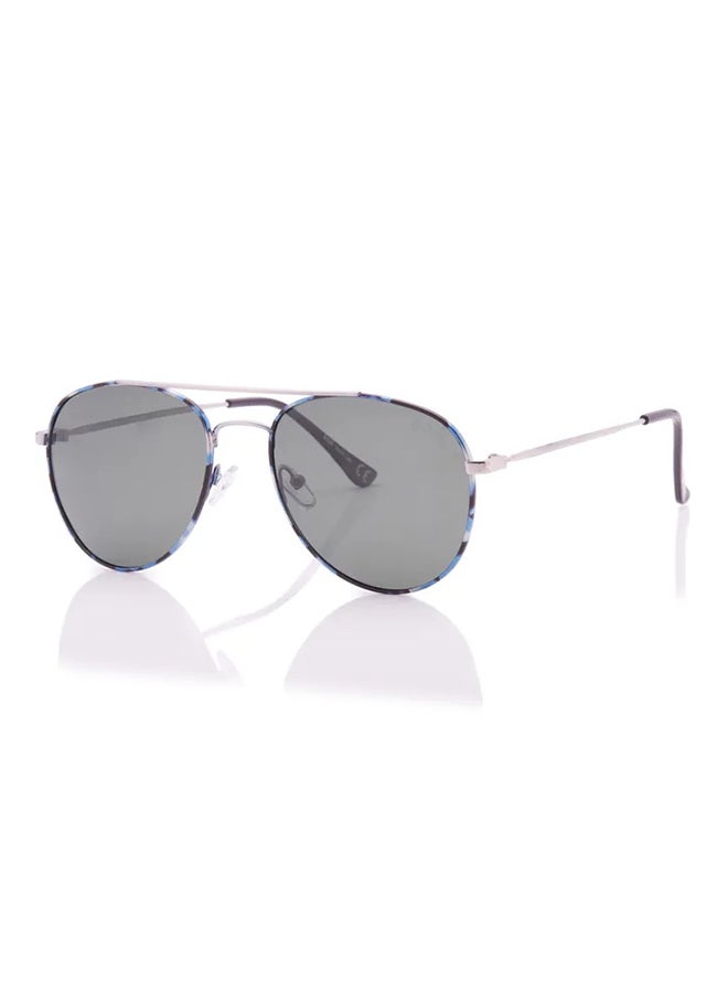 لي كوبر Polarized Sunglasses Silver Frame G15 Mirror Lens 56mm  - LC1205C03 - Image 2