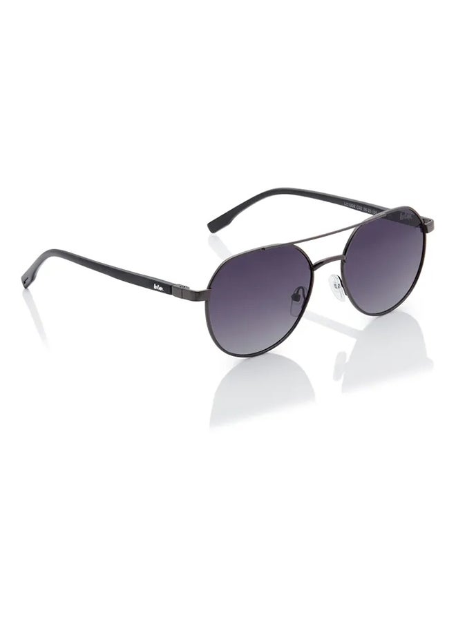 لي كوبر Polarized Sunglasses Gun Frame Gradient Grey Mirror Lens 56mm  - LC1206C02 - Image 4