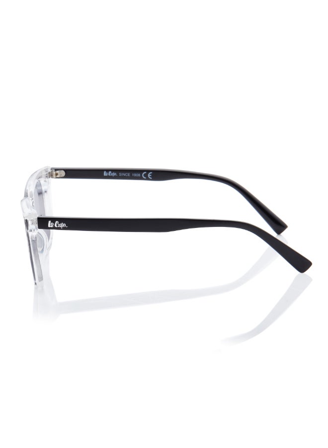 لي كوبر Women's Pc Sunglasses Clear Frame Grey Mirror Lens 62mm  - LC1208C02 - Image 3