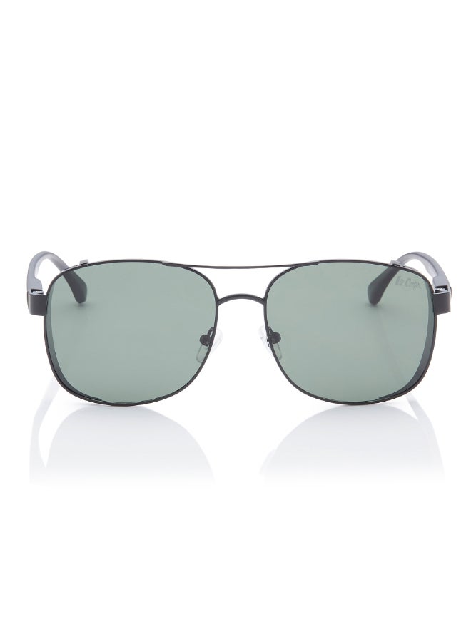 لي كوبر Polarized Sunglasses Matte Black Frame G15 Mirror Lens 59mm  - LC1209C01 - Image 1