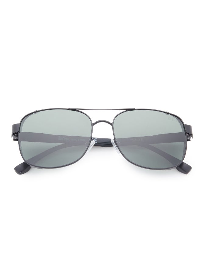 لي كوبر Polarized Sunglasses Matte Black Frame G15 Mirror Lens 59mm  - LC1209C01 - Image 5