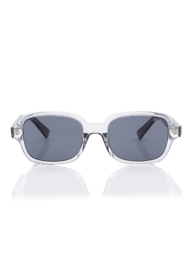 Lee Cooper Women's Polarized Sunglasses Grey Frame Clear Grey+Black Mirror Lens 53mm  - LC1213C04 - Image 1