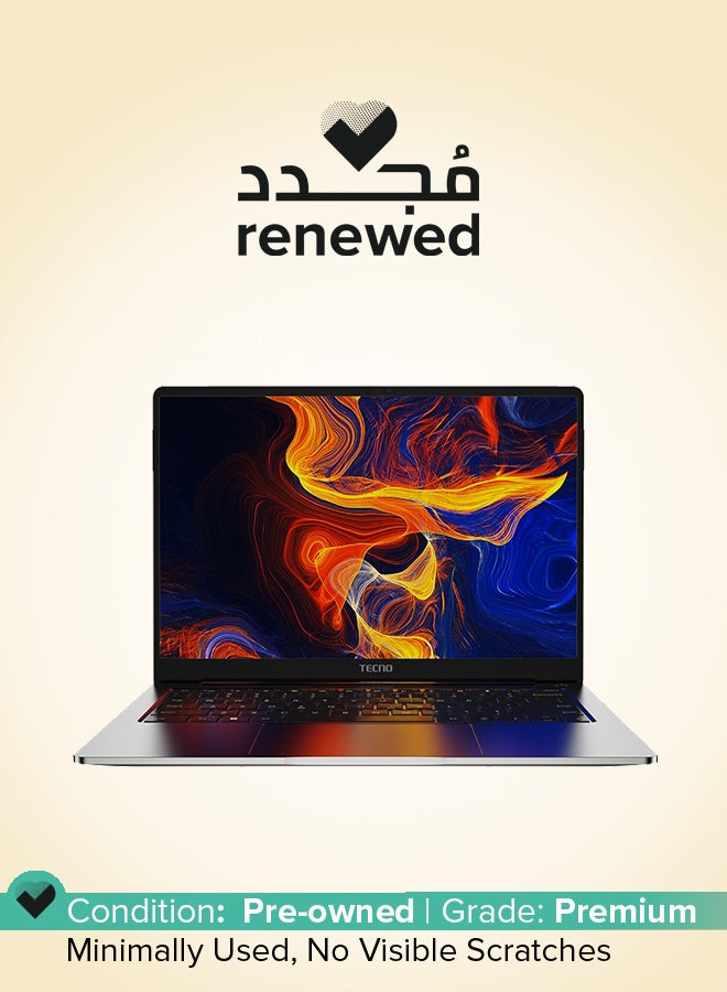 TECNO Renewed - Megabook T1 Laptop With 14-Inch Display, Ryzen 5 5560U Processor/5th Gen/Octa Core/16GB RAM/512GB SSD/AMD Radeon R5 Graphics/Windows 11 English Space Grey - Image 1