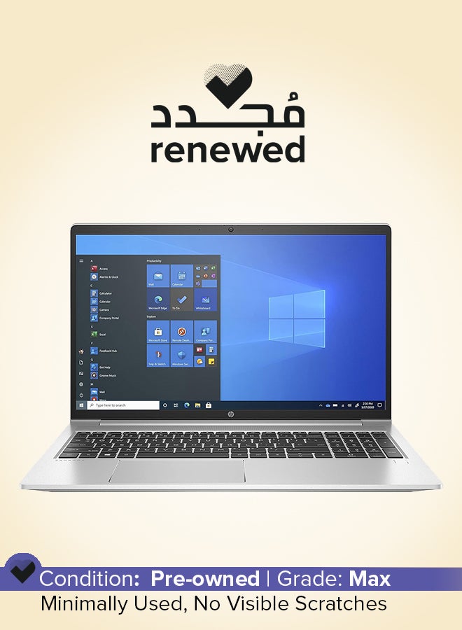 HP Renewed - ProBook 450 G8 Laptop With 15.6-Inch Full HD Display, Core i7-1165G7/16GB RAM DDR5/256GB SSD/Intel Iris Xe Graphics silver - Image 1