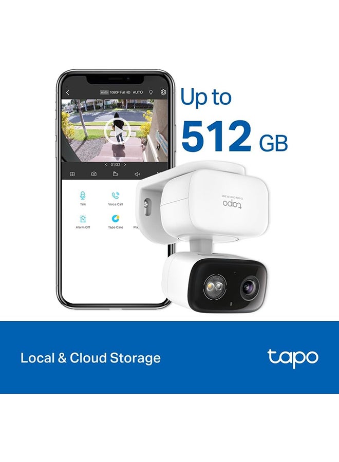 TP-LINK Tapo C216 2K 3MP Indoor & Outdoor Smart Home Security Camera, Color Night Vision with Spotlights, AI detection Security Camera Outdoor Wireless, 360º Pan&Tilt View, IP65 Weatherproof, Compact Design - Image 5