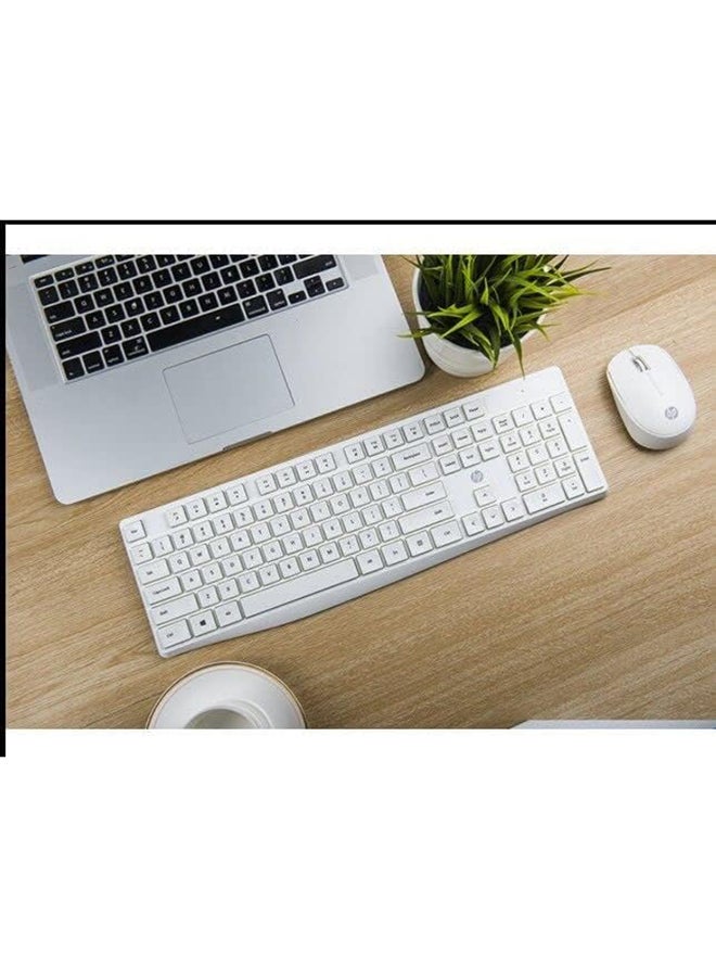 HP Wireless Keyboard and Mouse Combo, 2.4 GHz Wireless Connection, Professional Optical Sensor, Optimized Keys, CS10 (Renewed) white  - Image 5